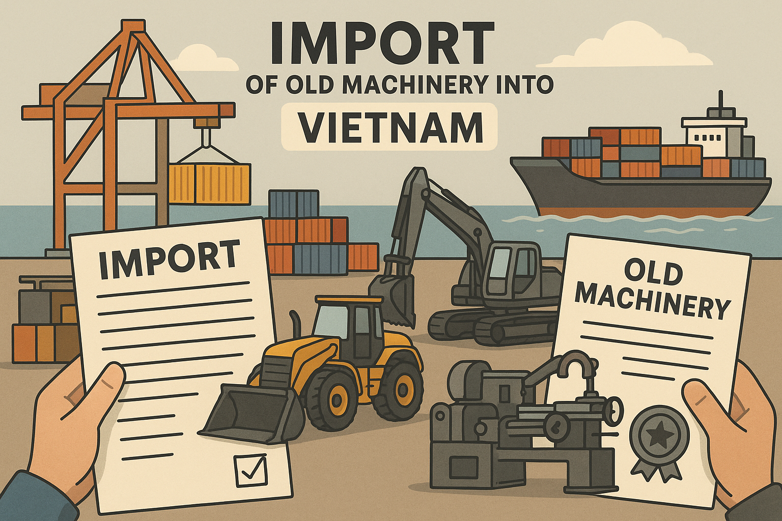 Thủ Tục Nhập Khẩu Máy Móc Cũ Về Việt Nam